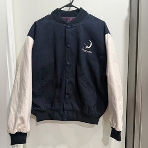 Vintage Dreamworks Size M Black and White Logo Jacket